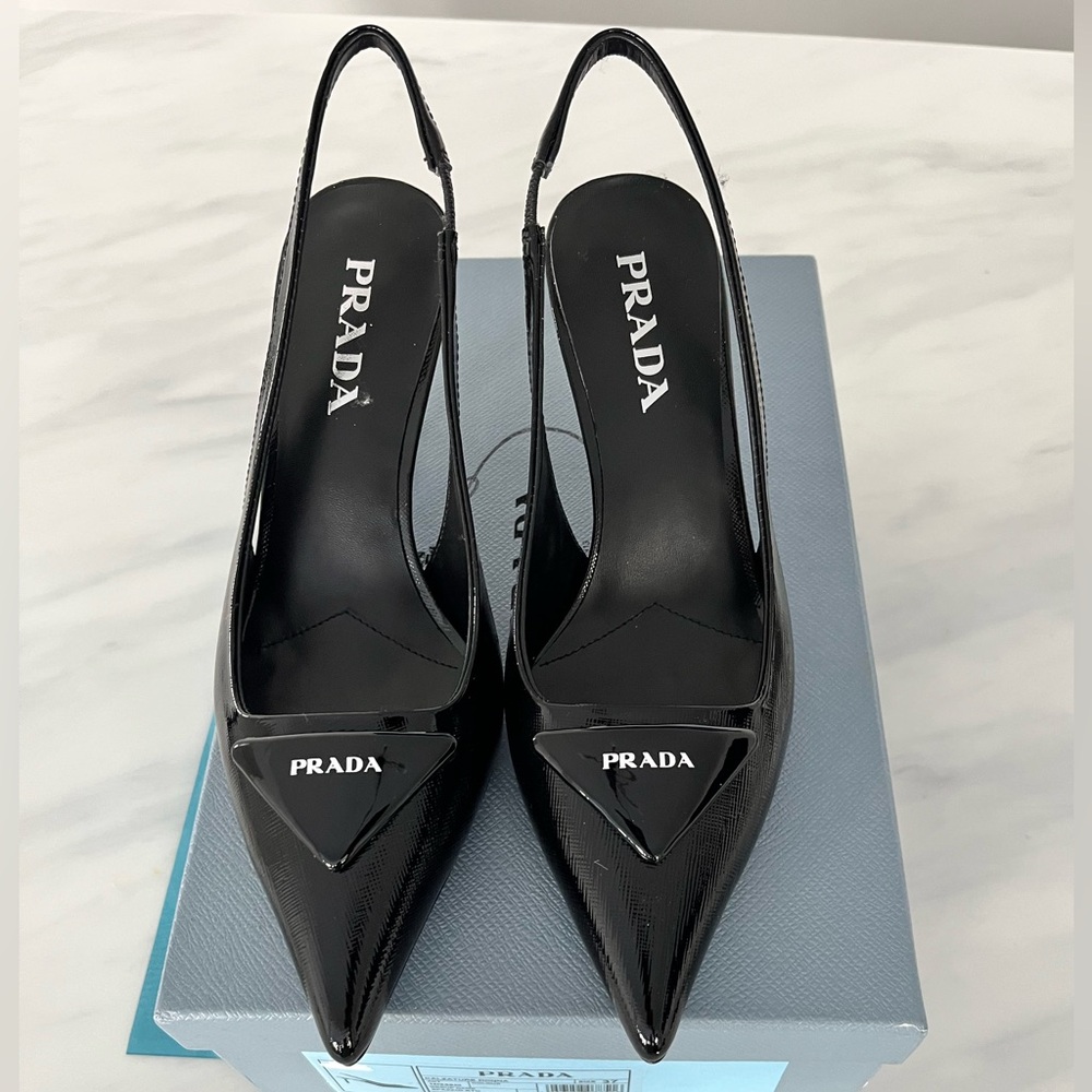 PRADA black slingbacks size 37